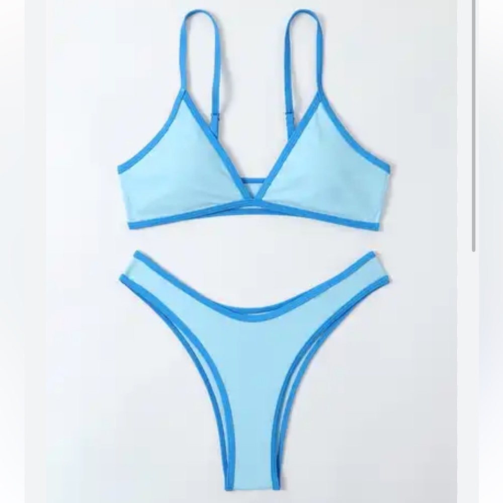 Blue Bikini (Two Piece Set)